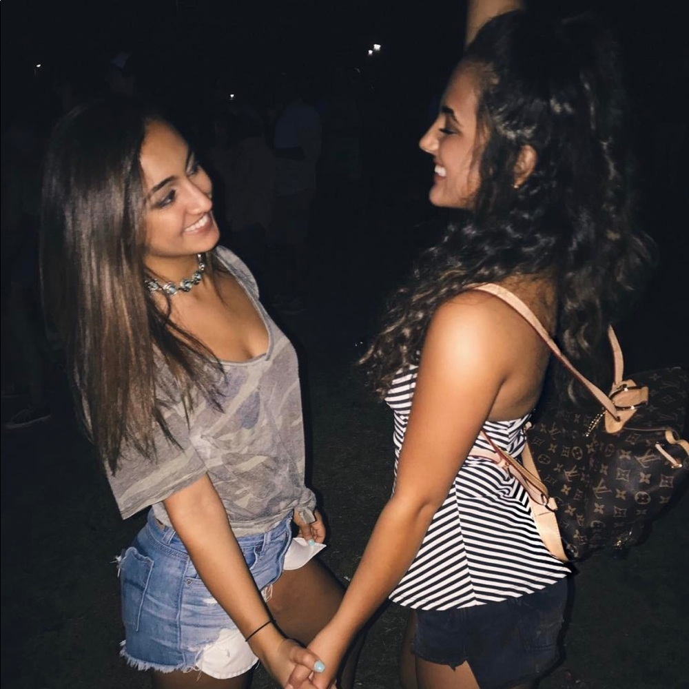 XS Guess halter top with peplum bottom